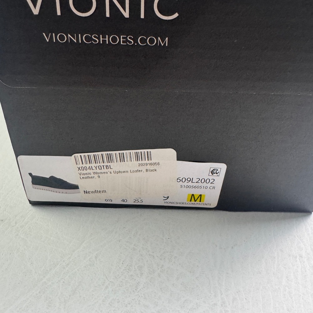 Vionic Uptown Womens 9 Black Leather Platform Penny Loafer Sneaker 609L2002 - Picture 4 of 16